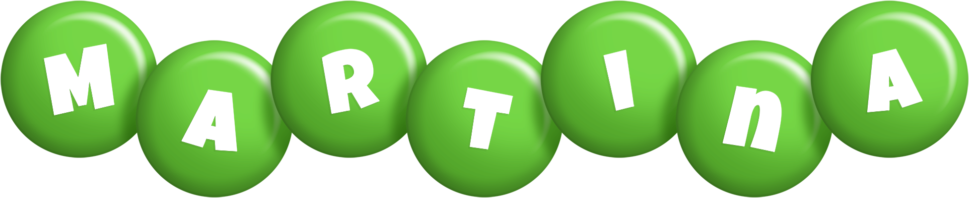 Martina candy-green logo