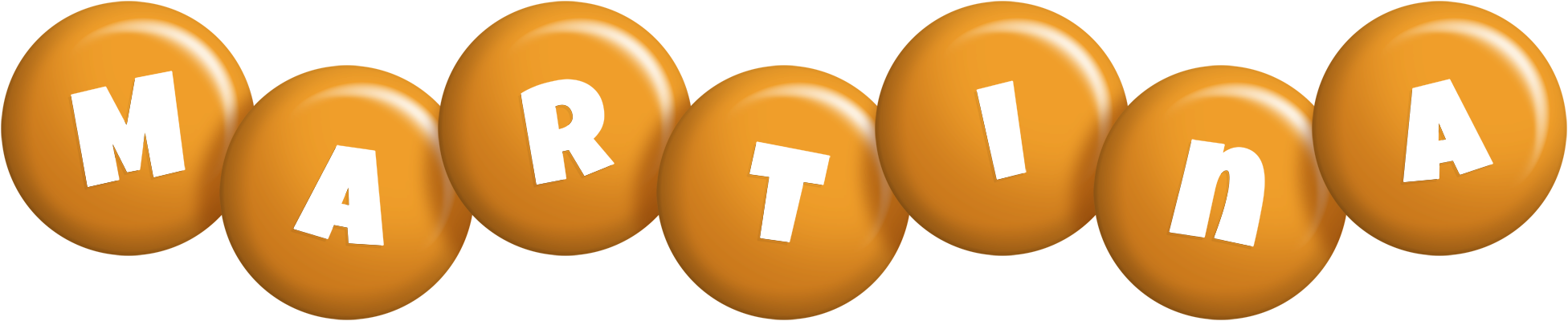 Martina candy-orange logo