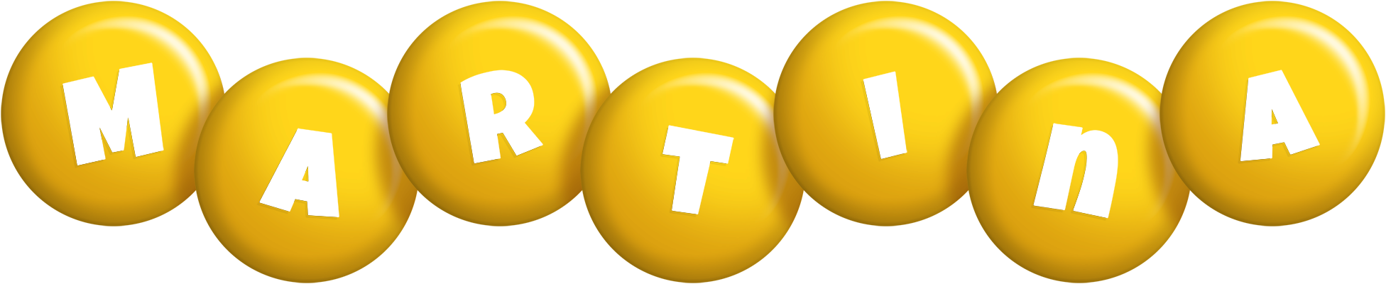 Martina candy-yellow logo