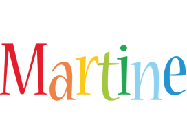 Martine birthday logo