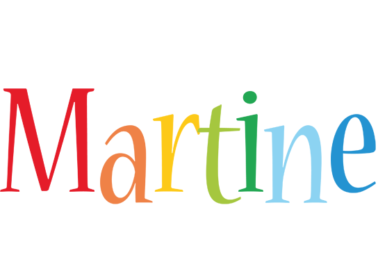 Martine birthday logo