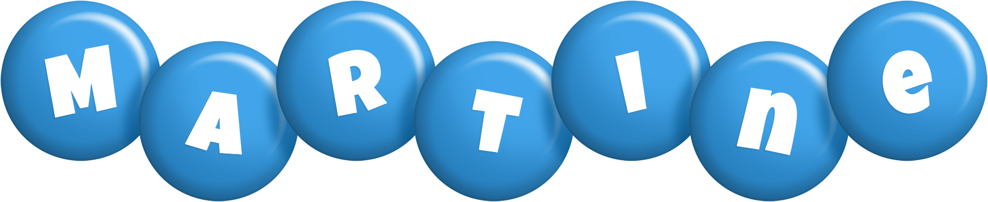 Martine candy-blue logo