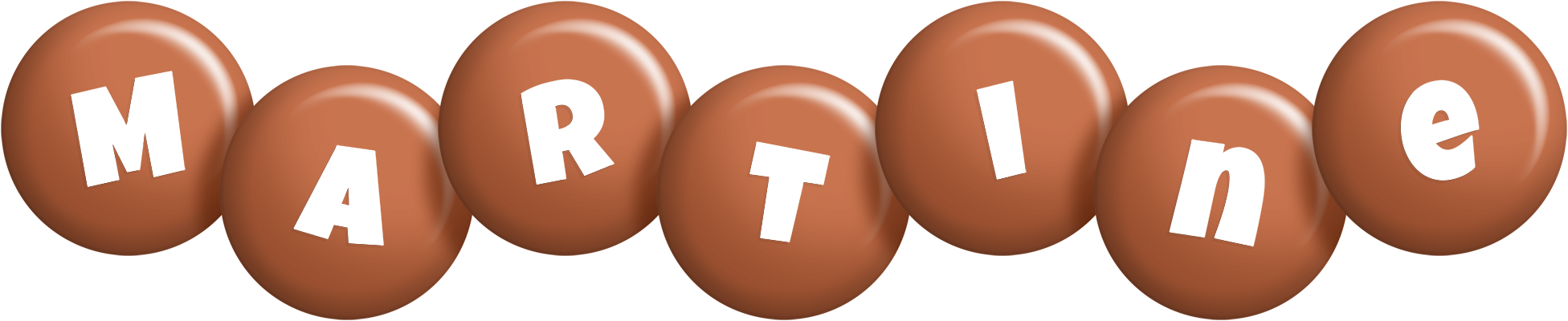 Martine candy-brown logo