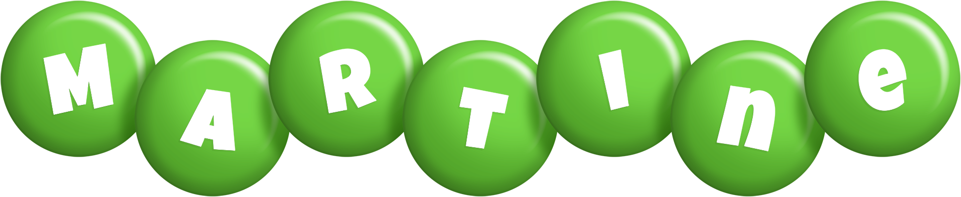 Martine candy-green logo