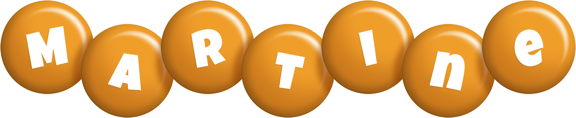 Martine candy-orange logo