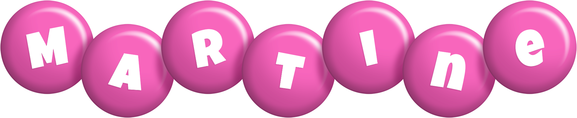Martine candy-pink logo