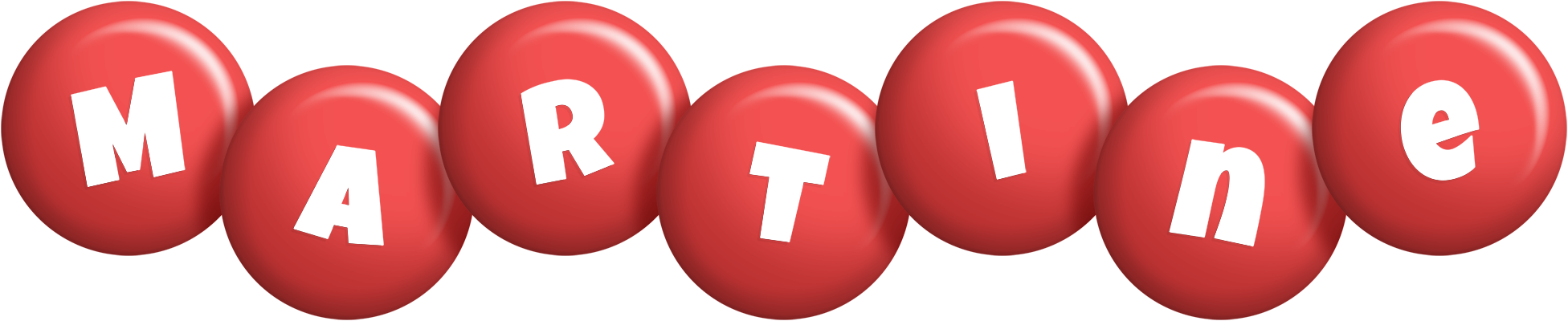 Martine candy-red logo