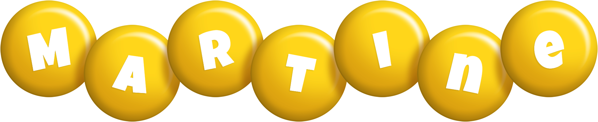 Martine candy-yellow logo
