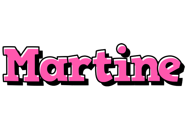 Martine girlish logo