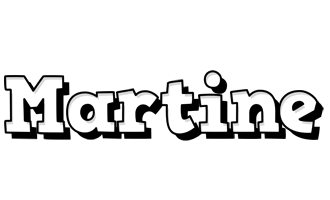 Martine snowing logo