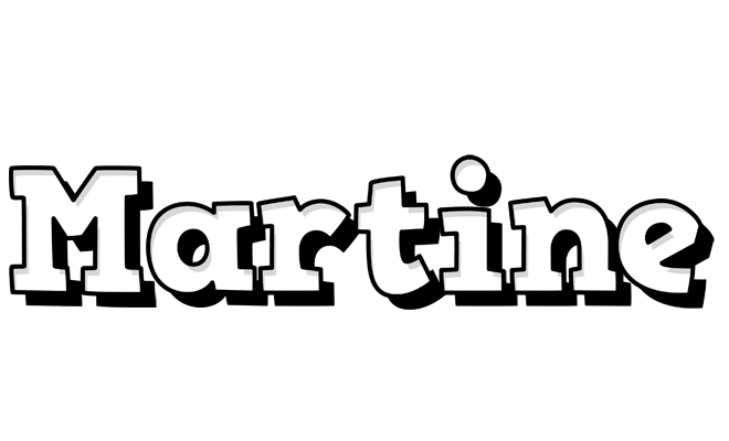 Martine snowing logo