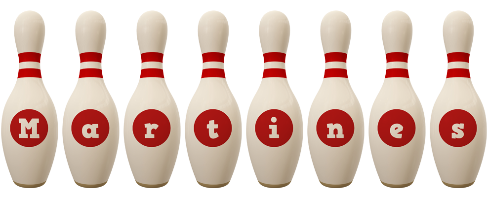 Martines bowling-pin logo
