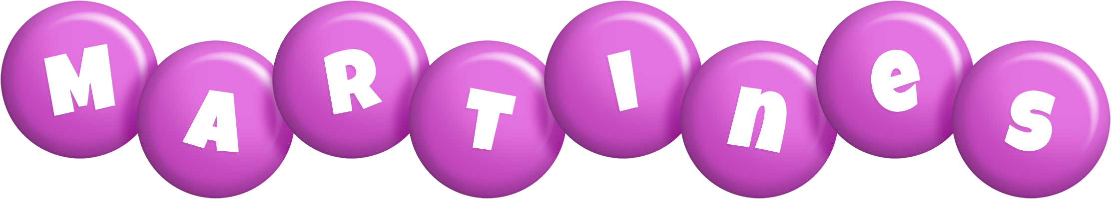 Martines candy-purple logo