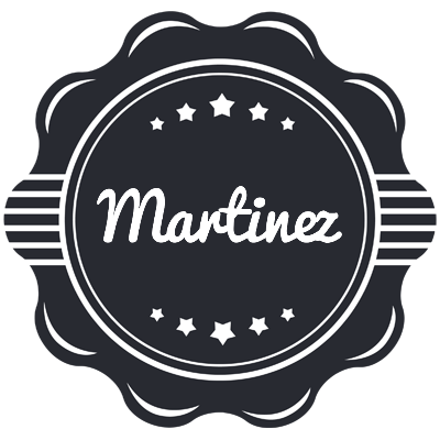 Martinez badge logo