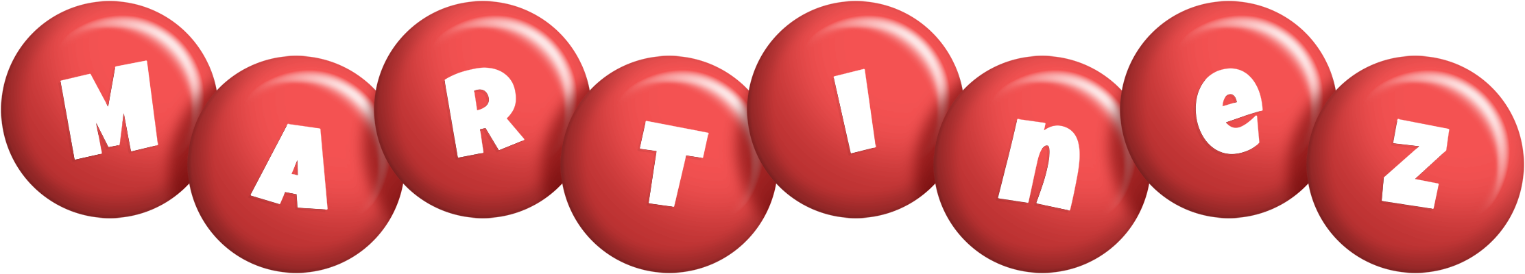 Martinez candy-red logo