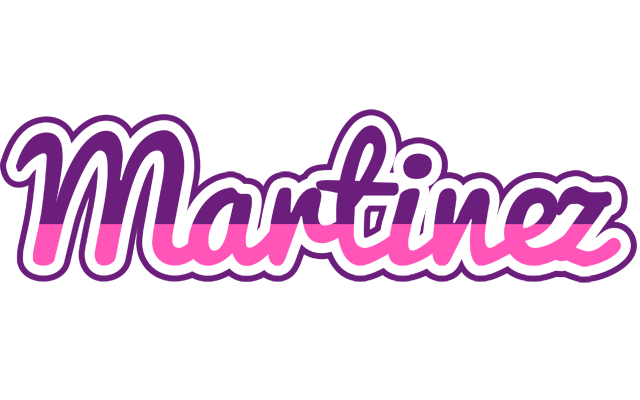 Martinez cheerful logo