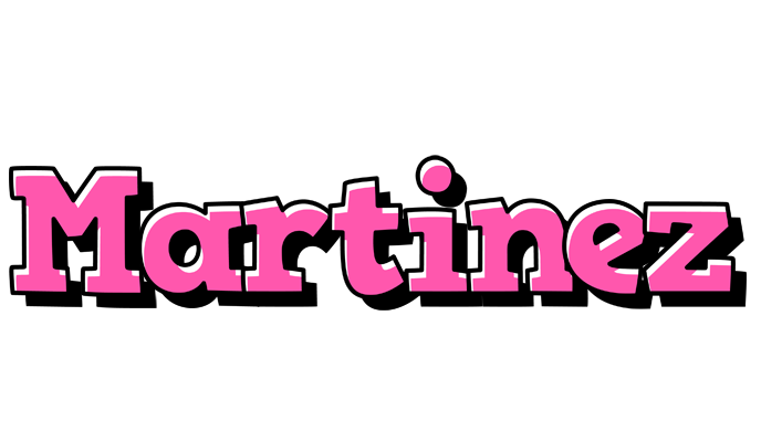 Martinez girlish logo