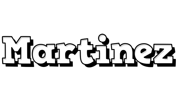 Martinez snowing logo
