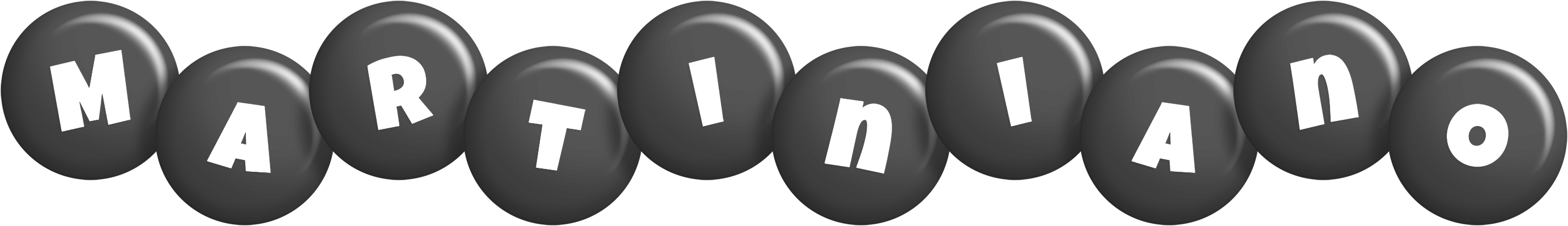 Martiniano candy-black logo