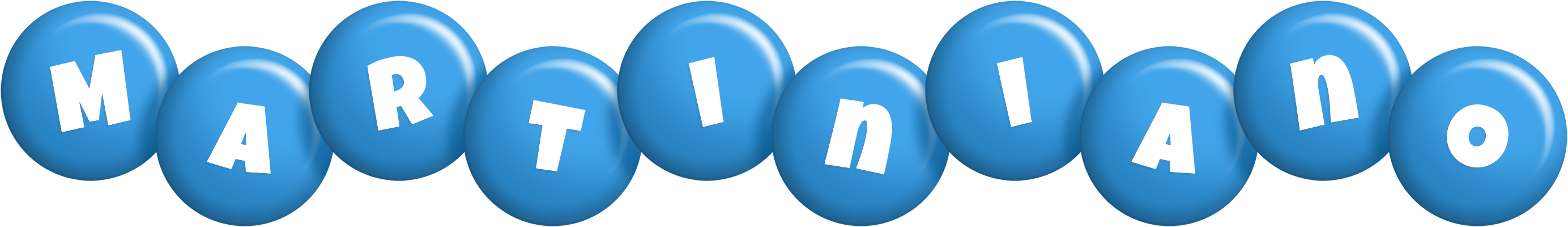 Martiniano candy-blue logo