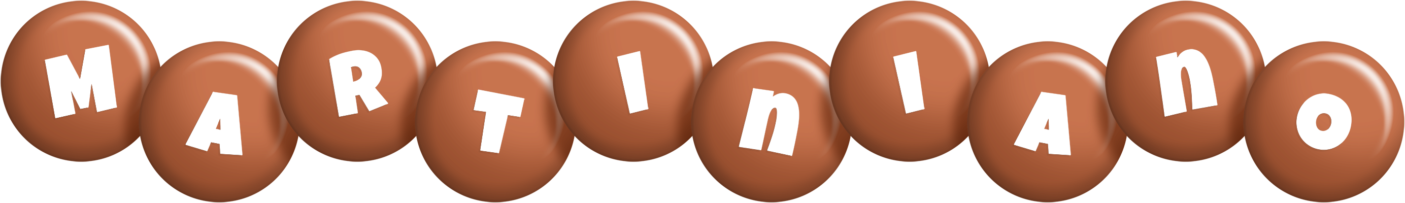 Martiniano candy-brown logo