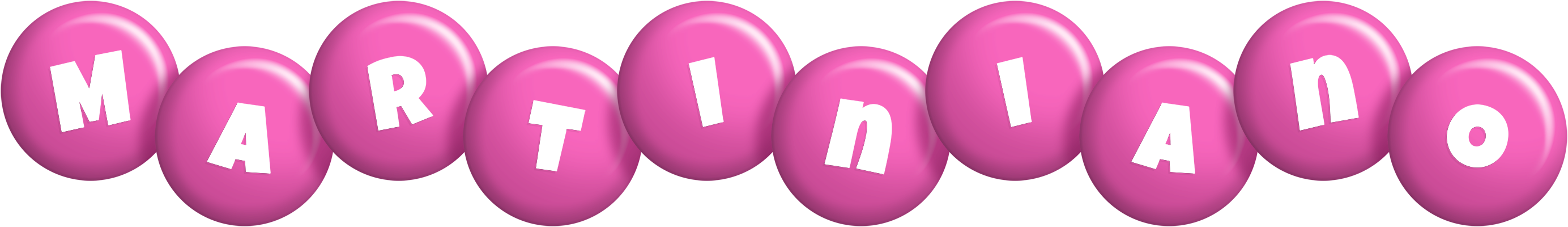 Martiniano candy-pink logo