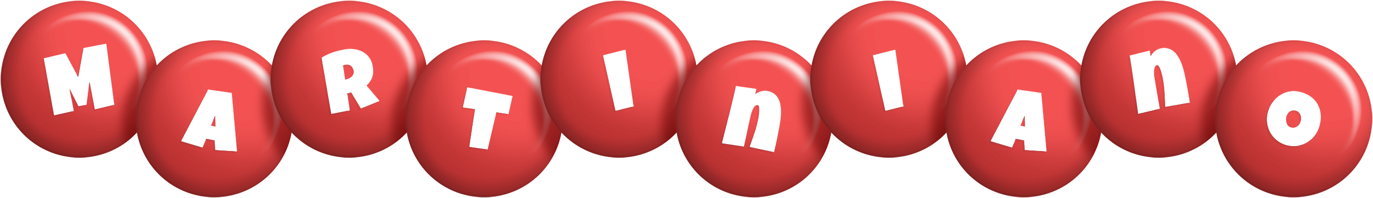 Martiniano candy-red logo