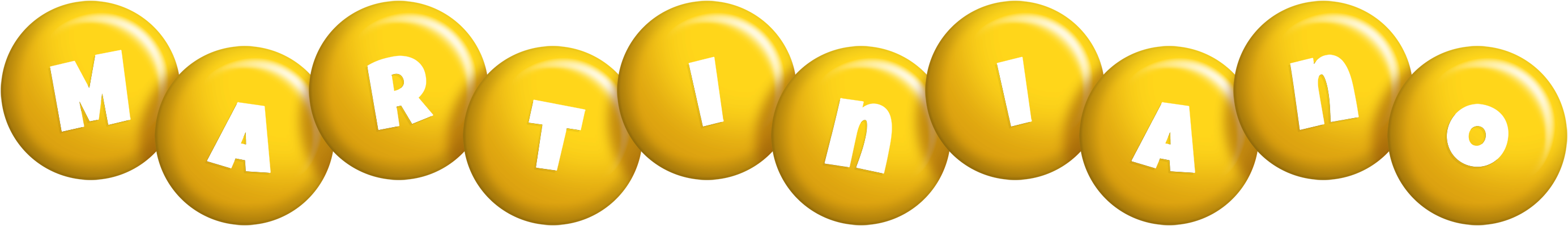 Martiniano candy-yellow logo