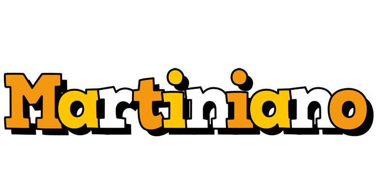 Martiniano cartoon logo