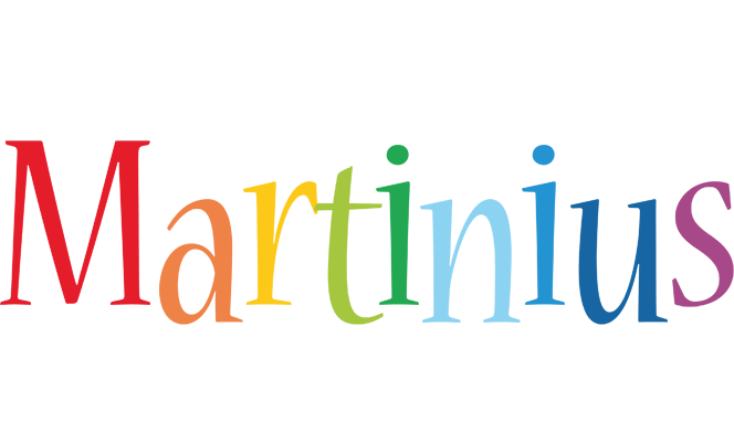 Martinius birthday logo