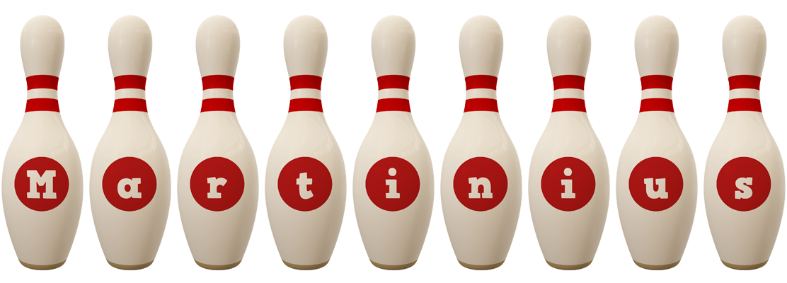 Martinius bowling-pin logo
