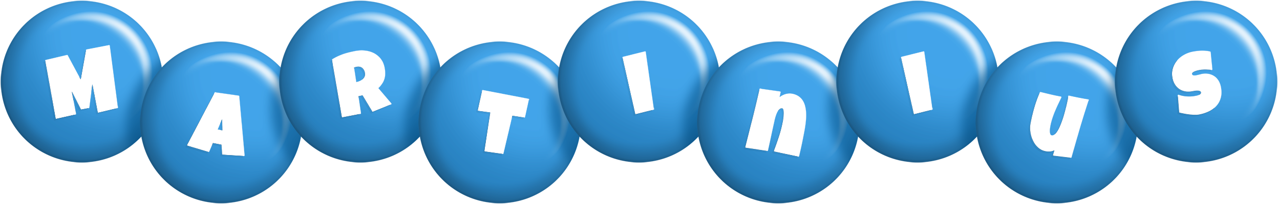 Martinius candy-blue logo