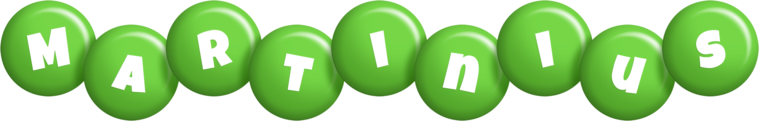 Martinius candy-green logo