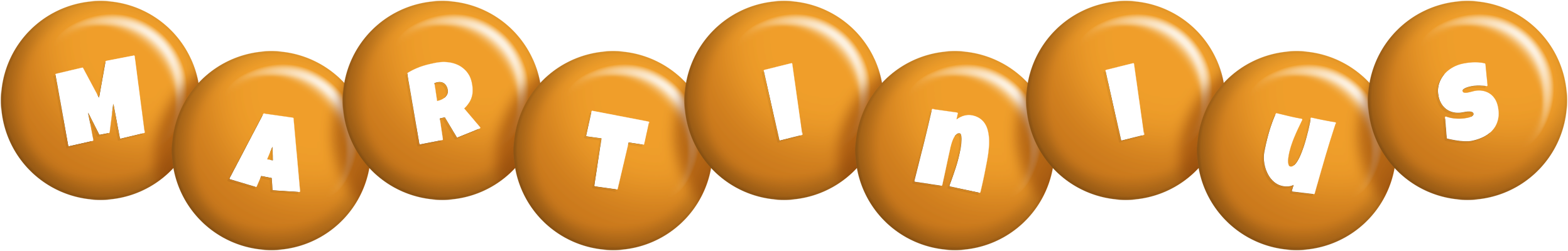 Martinius candy-orange logo
