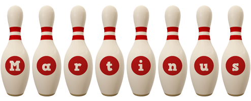 Martinus bowling-pin logo