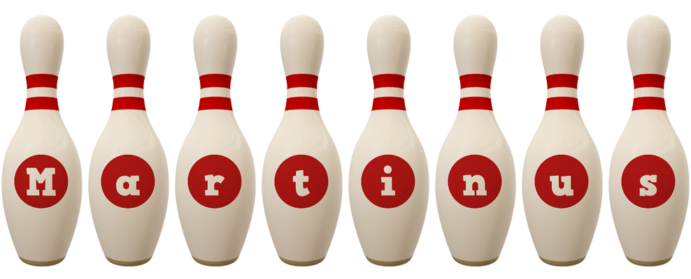 Martinus bowling-pin logo
