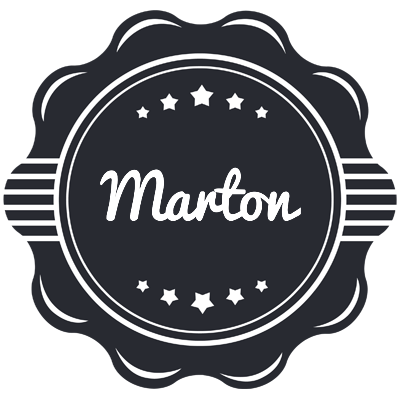 Marton badge logo