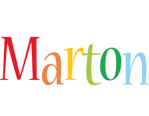 Marton birthday logo
