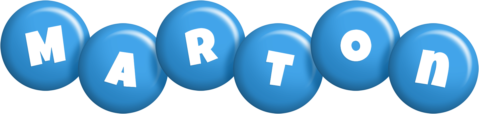 Marton candy-blue logo