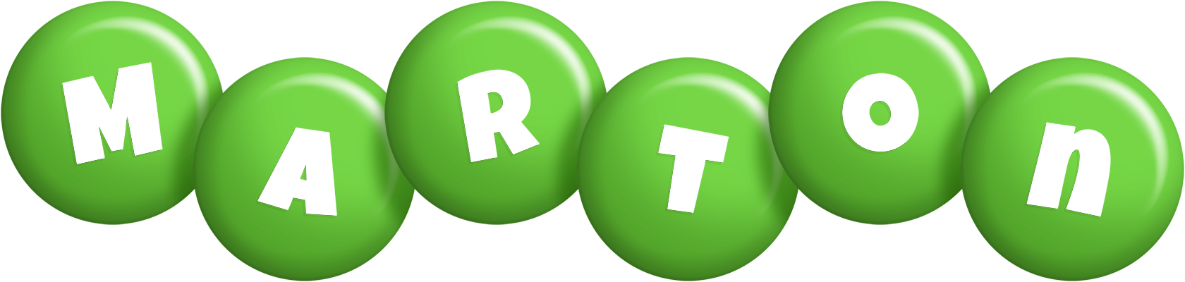 Marton candy-green logo
