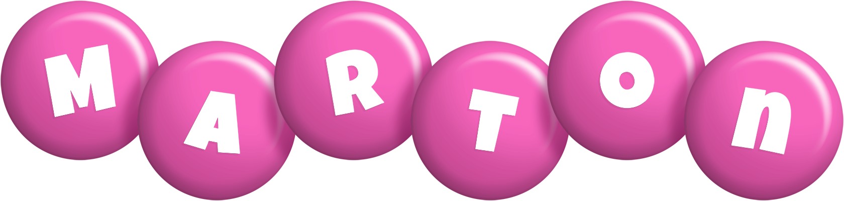 Marton candy-pink logo