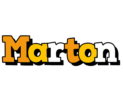 Marton cartoon logo
