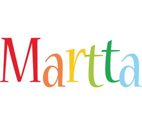 Martta birthday logo