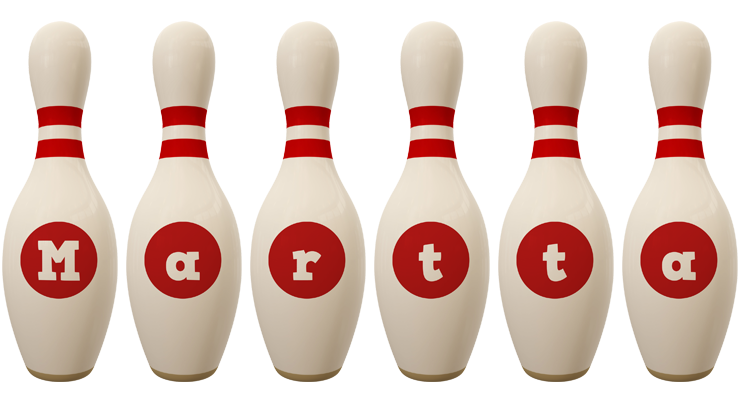 Martta bowling-pin logo