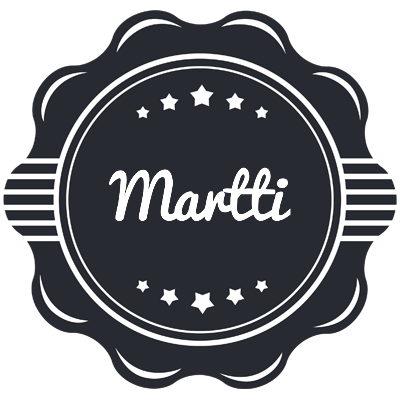 Martti badge logo