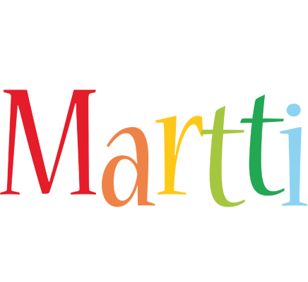 Martti birthday logo