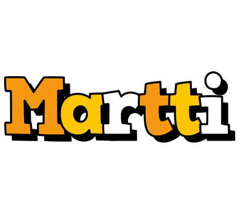 Martti cartoon logo