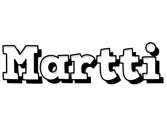 Martti snowing logo