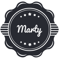 Marty badge logo