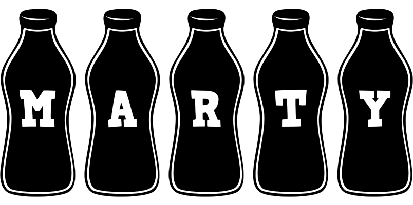 Marty bottle logo